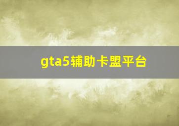 gta5辅助卡盟平台